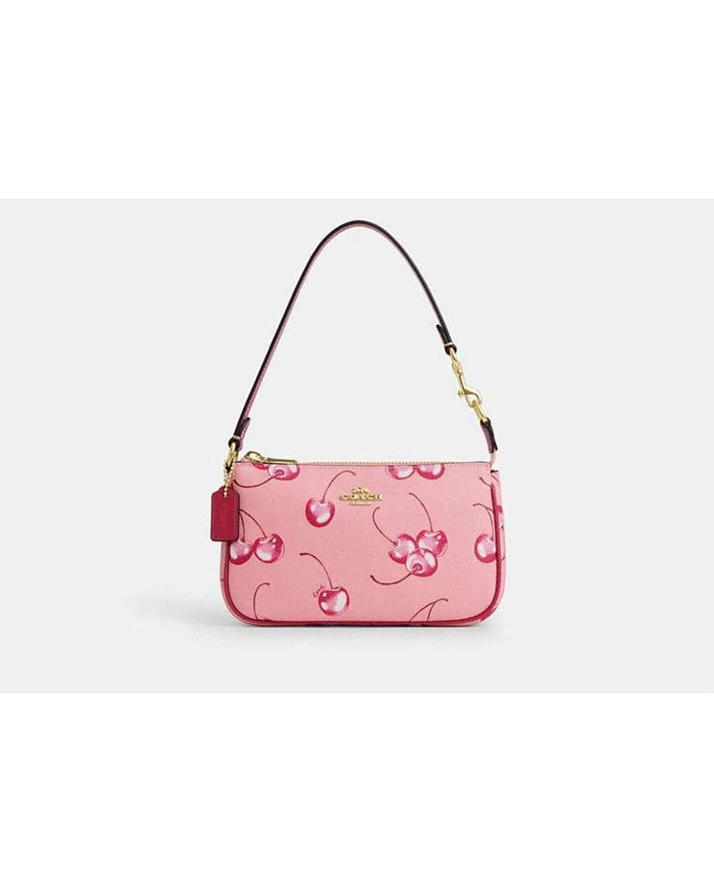 COACH Nolita 19 With Cherry Print in Pink Lyst