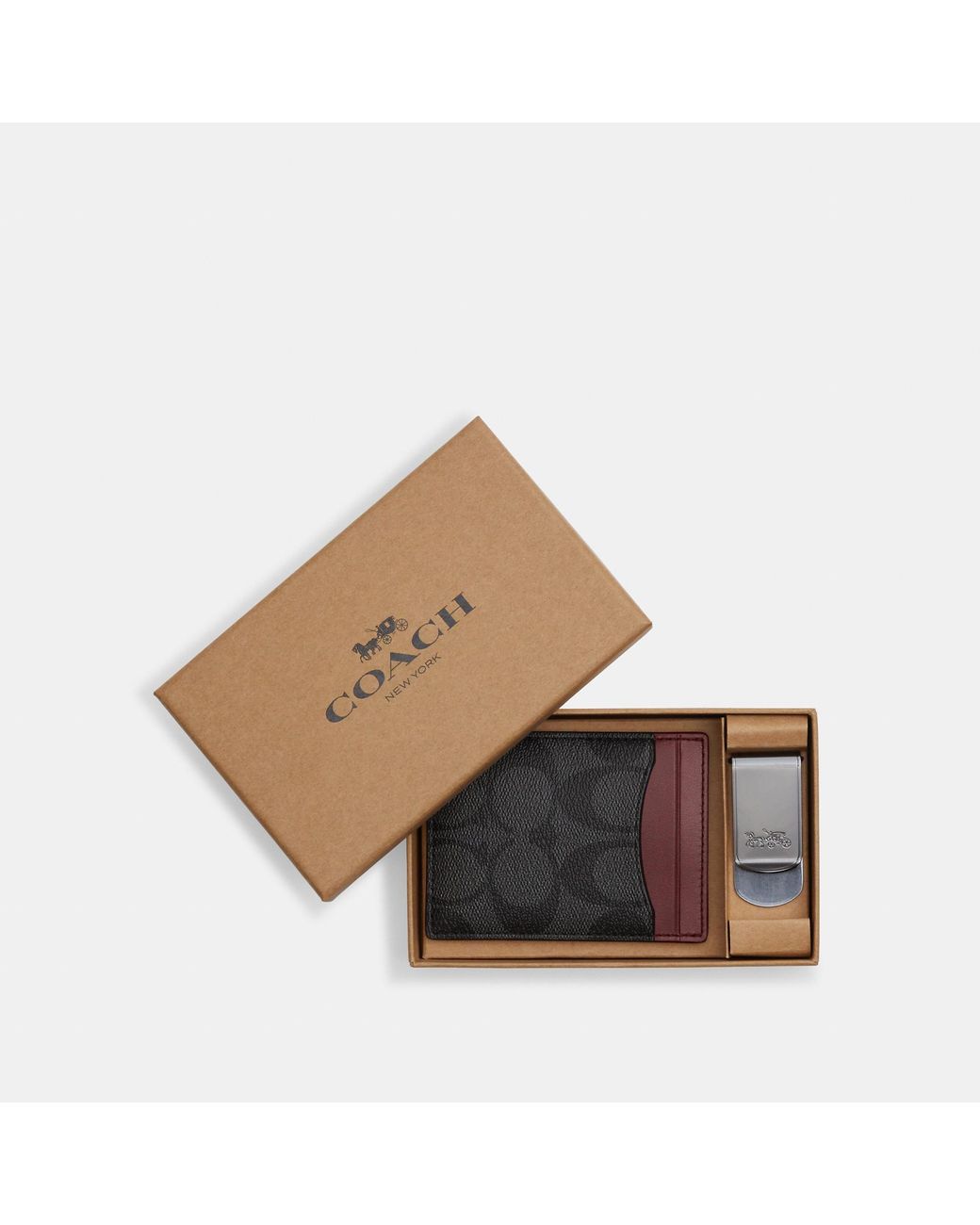 COACH Boxed 3 In 1 Card Case Gift Set In Colorblock Signature Canvas in