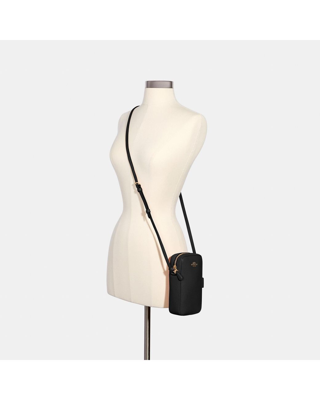 COACH North south Zip Crossbody in Black Lyst