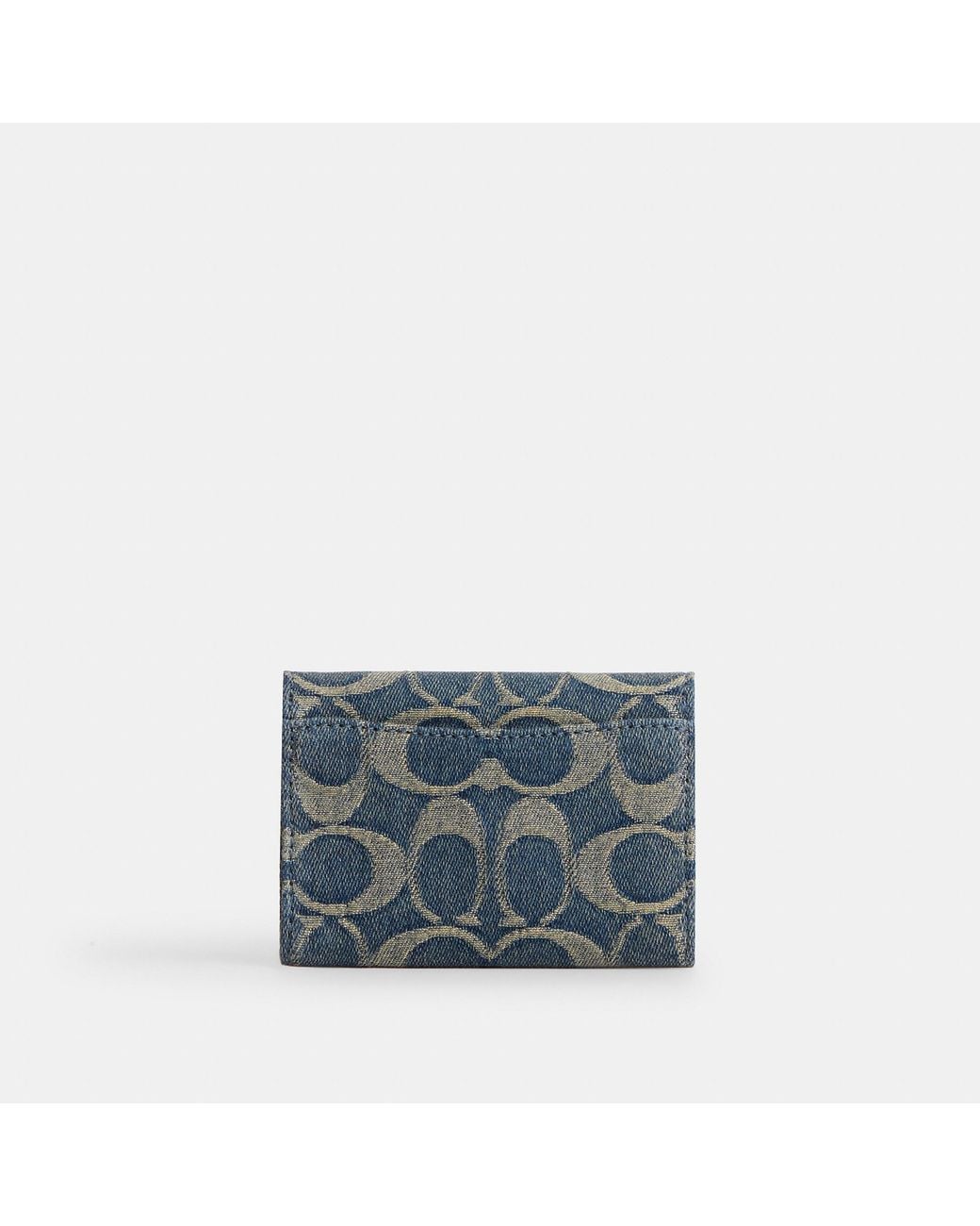 COACH Gray Flap Card Case