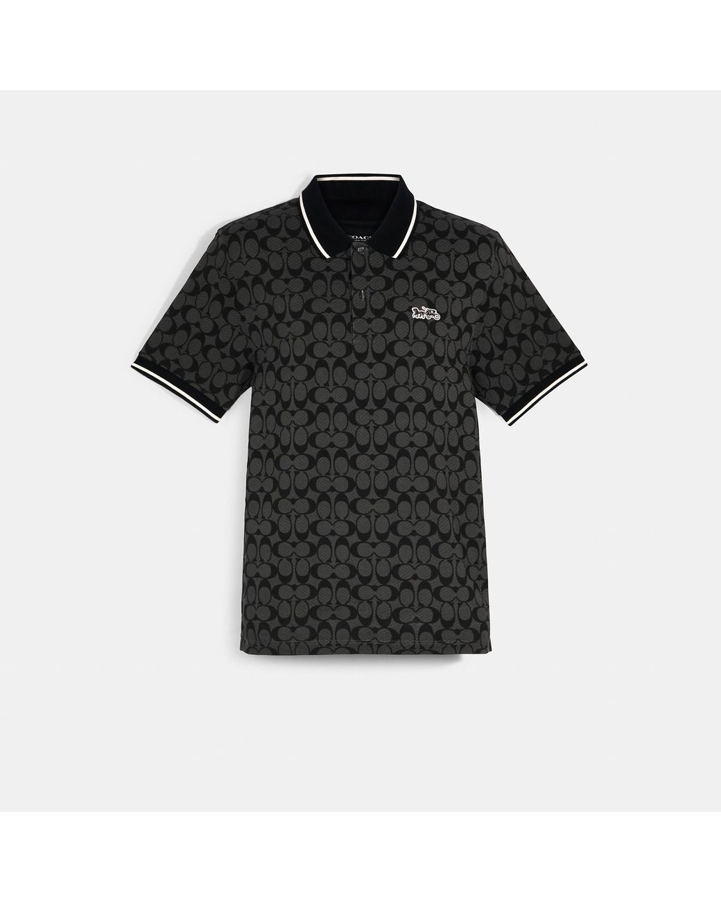 COACH Polo in Black for Men | Lyst