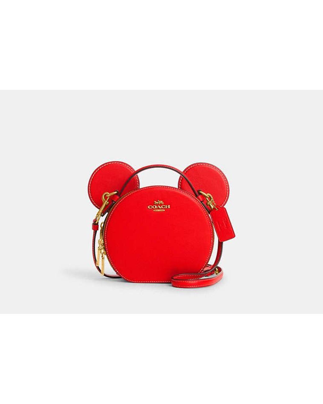 COACH Disney X Coach Mickey Mouse Ear Bag in Red Lyst