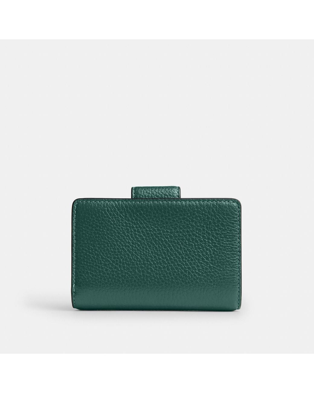 COACH Green Medium Corner Zip Wallet