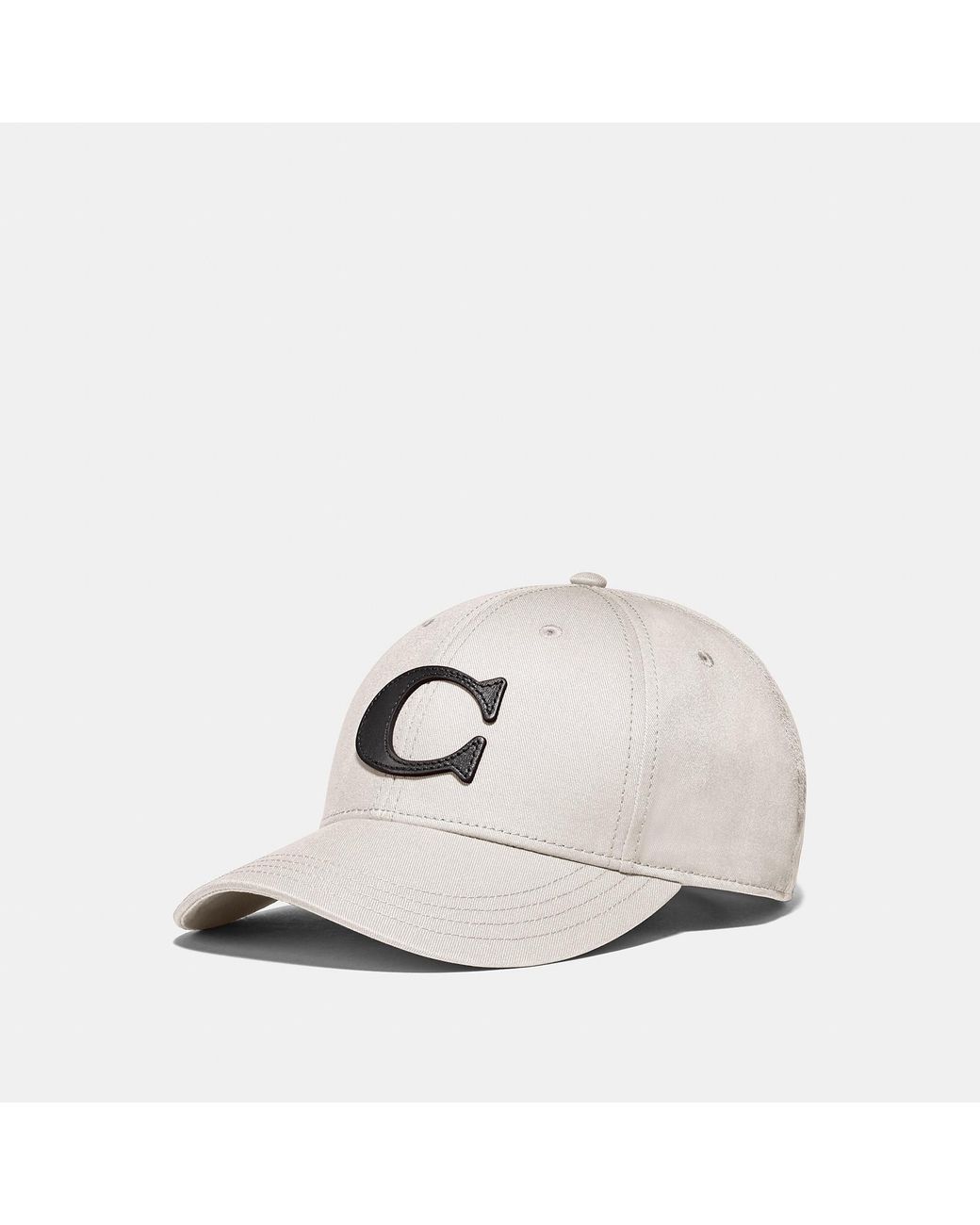 COACH Cotton Varsity C Cap in White for Men - Lyst