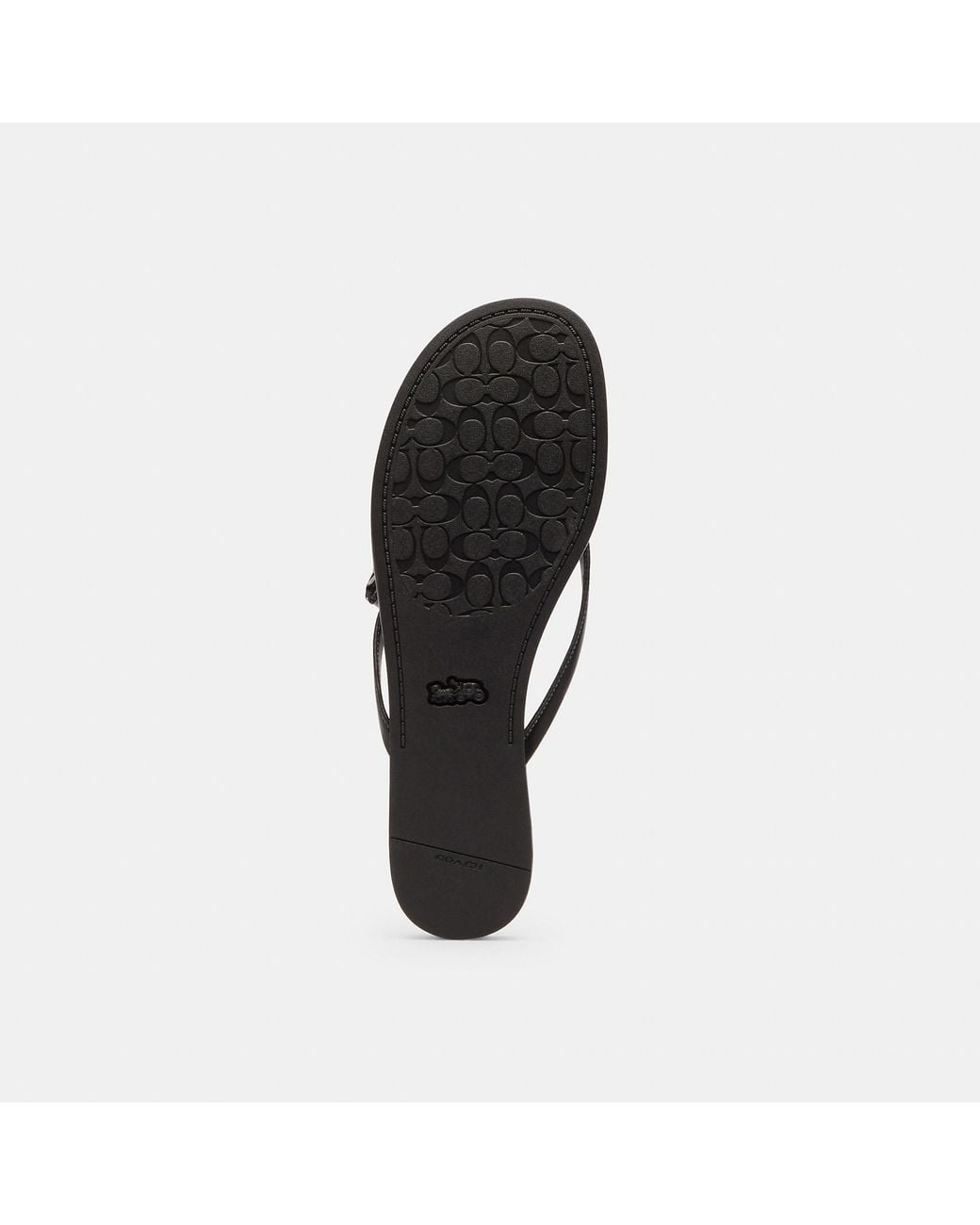 COACH Black Bow Flip Flop