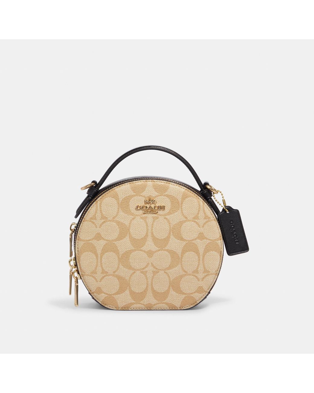 Coach Outlet Canteen Crossbody In Blocked Signature Canvas in Brown Lyst