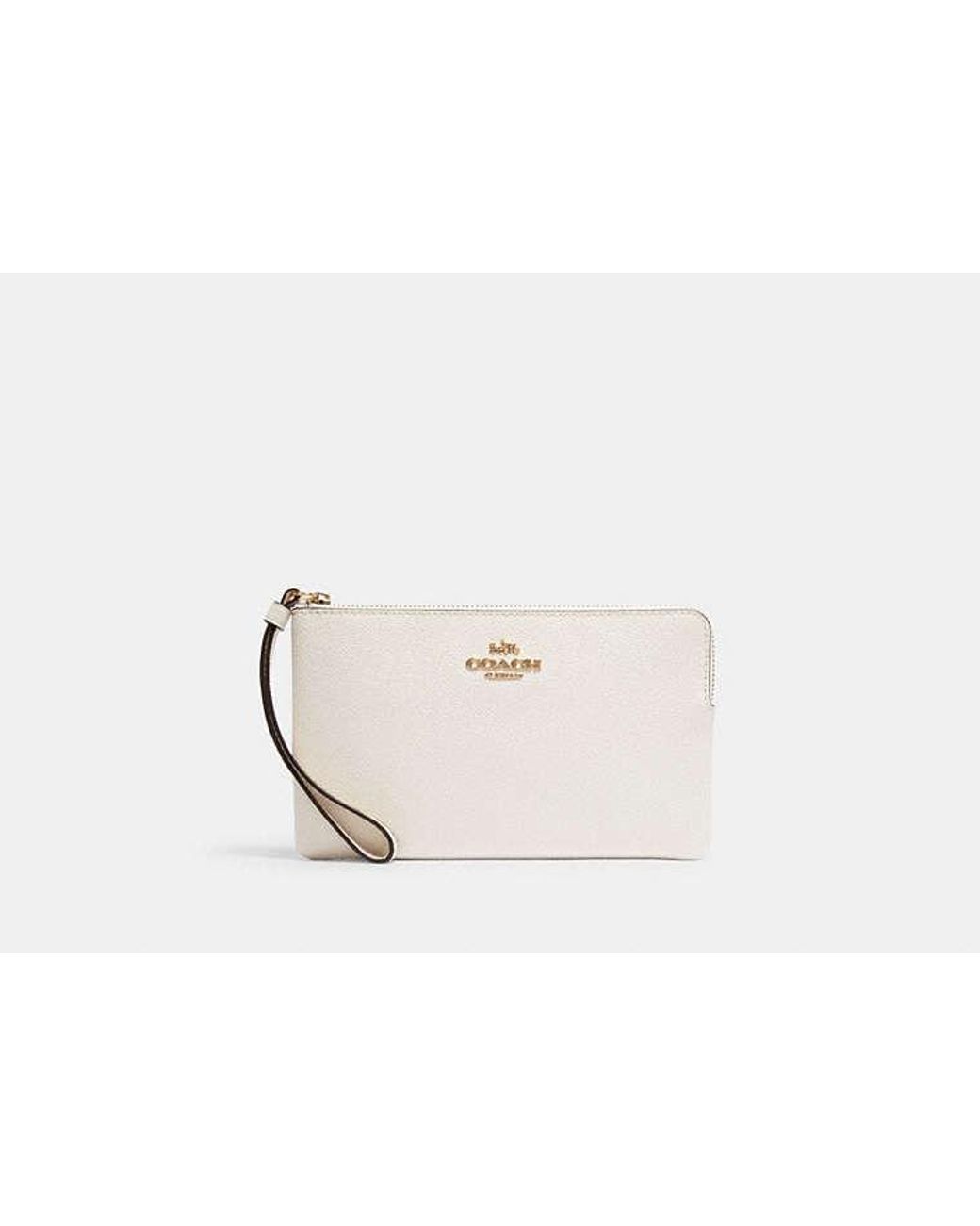 Bolso Pouch Con Cremallera Large COACH de color Black