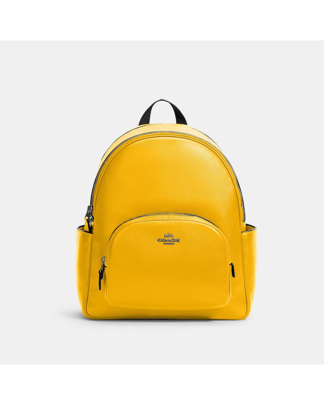 COACH Court Backpack in Yellow | Lyst