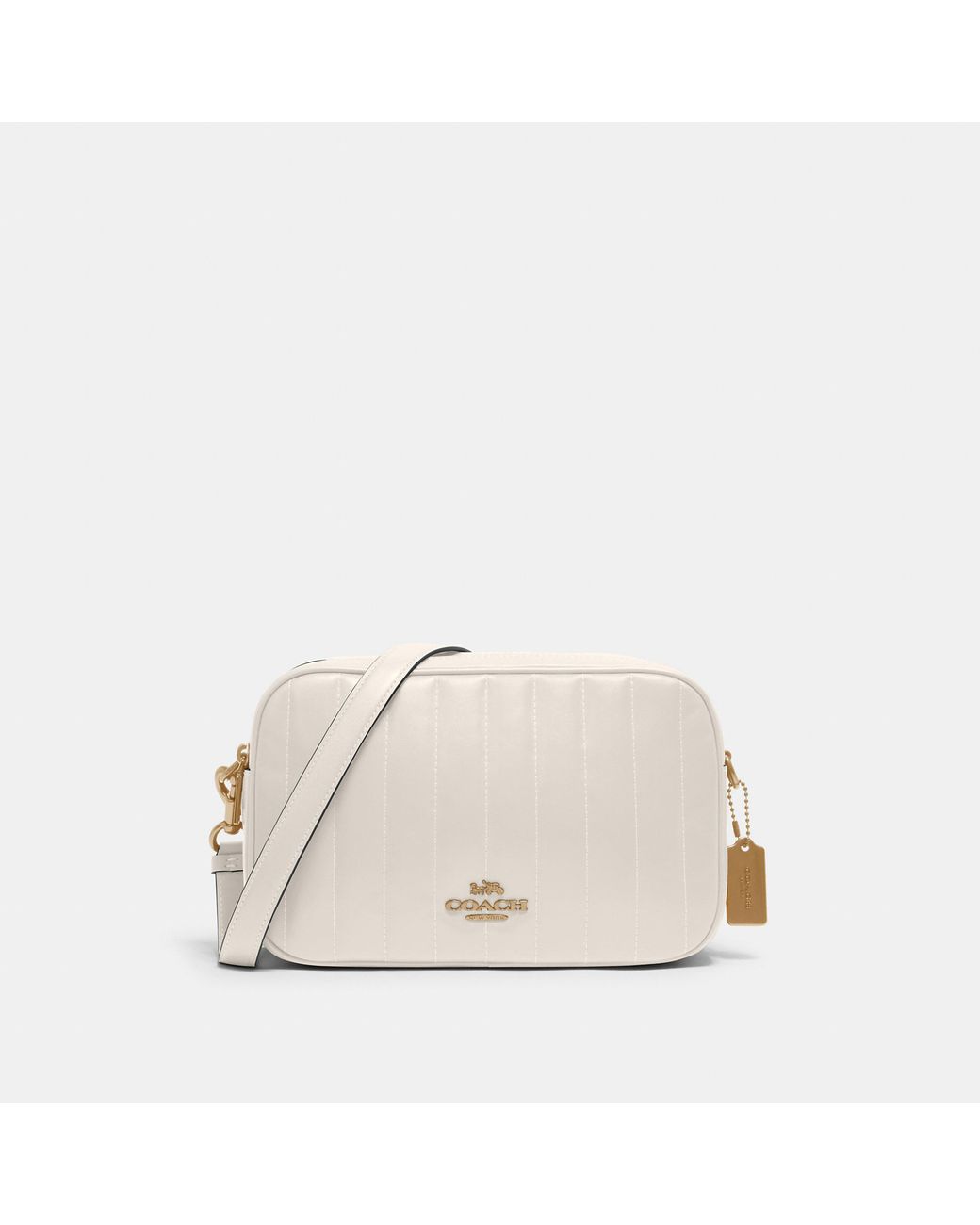 COACH Jes Crossbody Bag With Linear Quilting in Natural Lyst