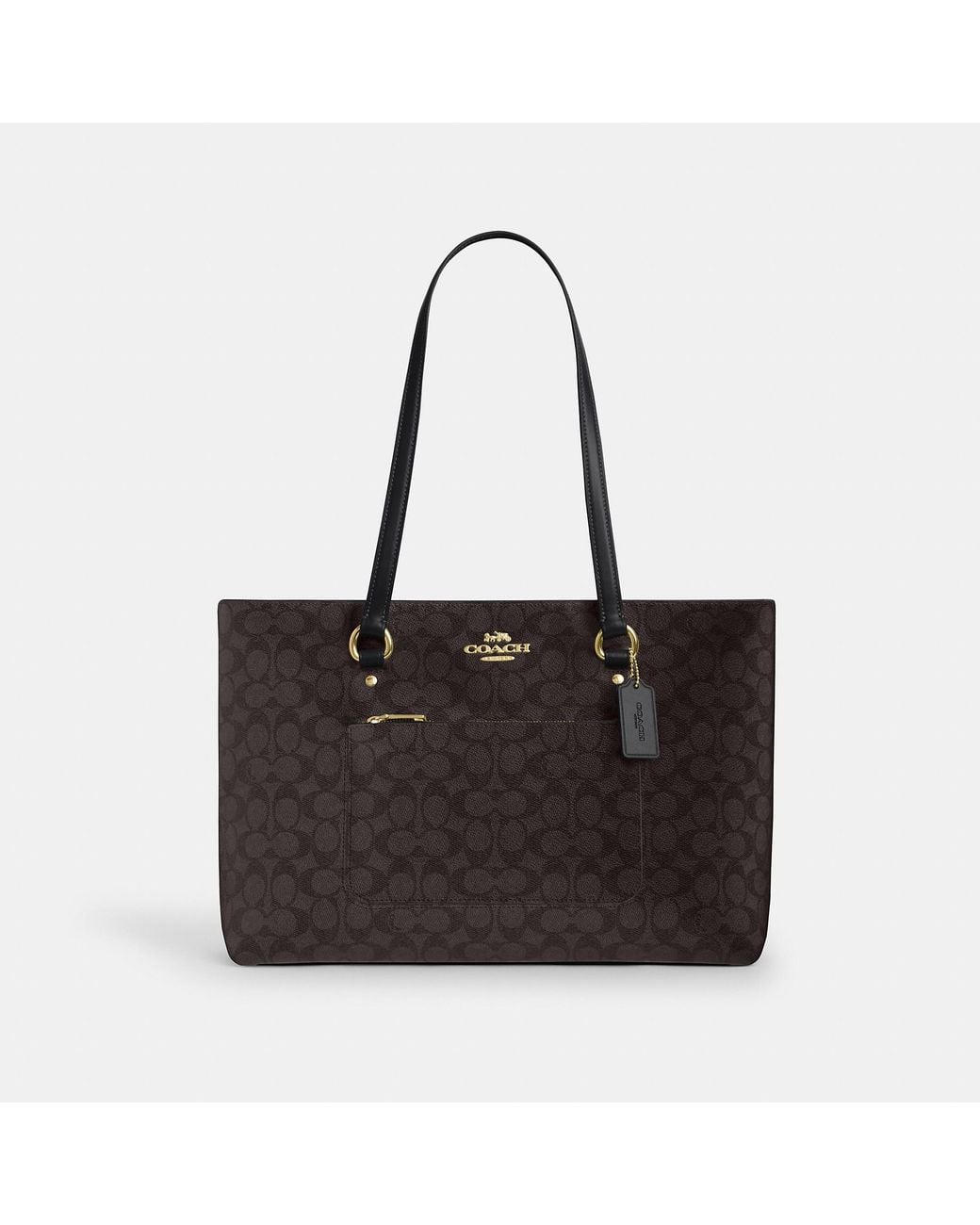 COACH Station Tote Bag in Black | Lyst