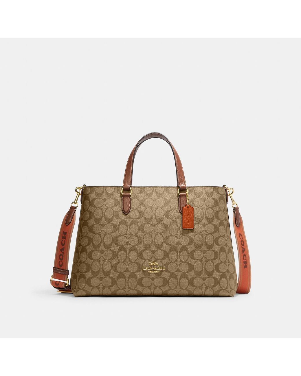 Mini avenue carryall in signature canvas outlet
