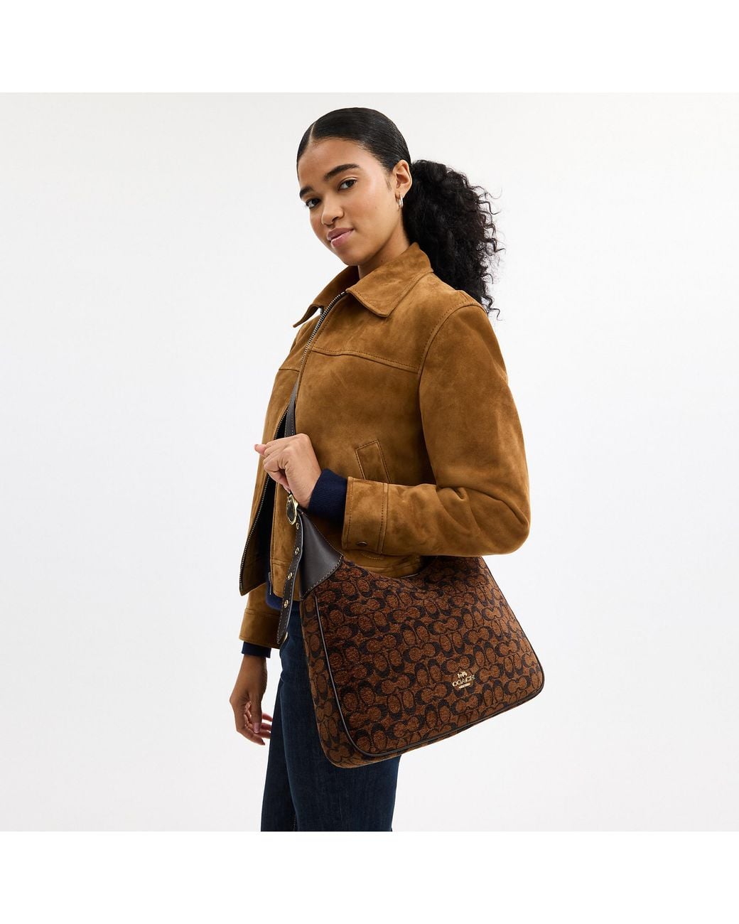 COACH Brown Ella Shoulder Bag