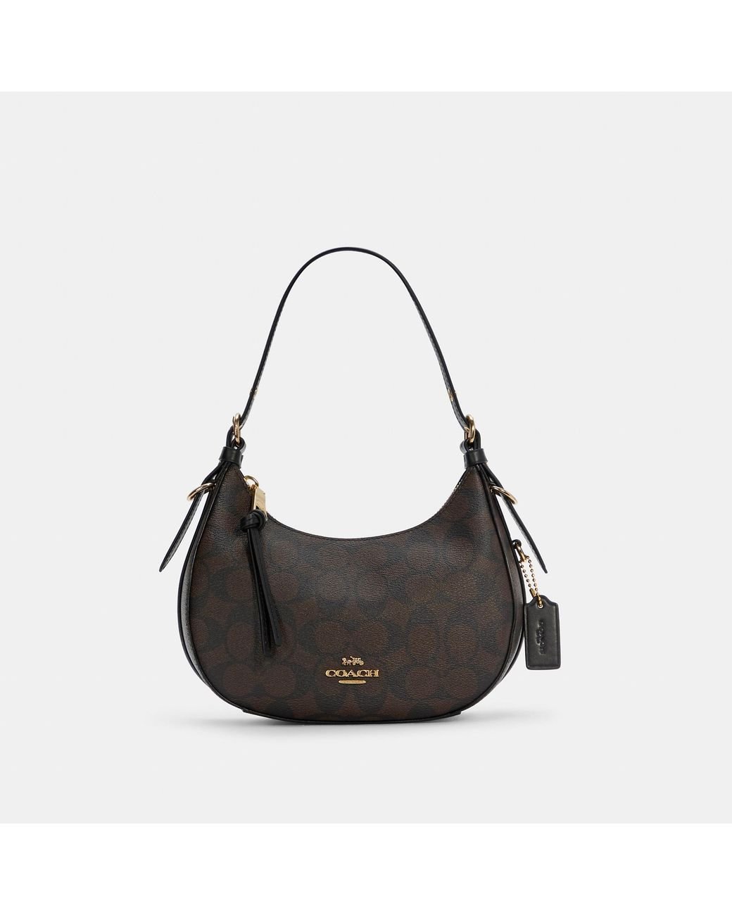 COACH Kleo Hobo In Signature Canvas in Black Lyst