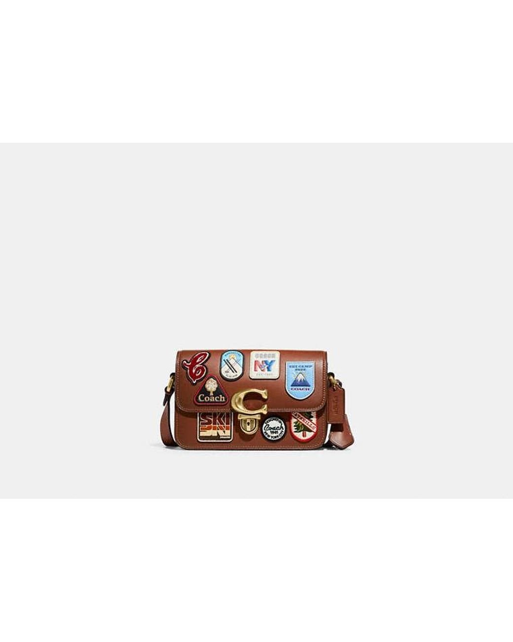 Coach bag with patches hotsell