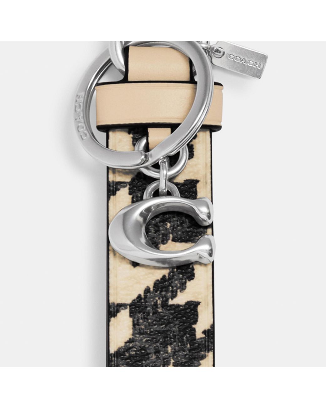 Coach Keychain Bag Charm Leather Loop  Wrist accessories, Bag charm, Coach  keychain
