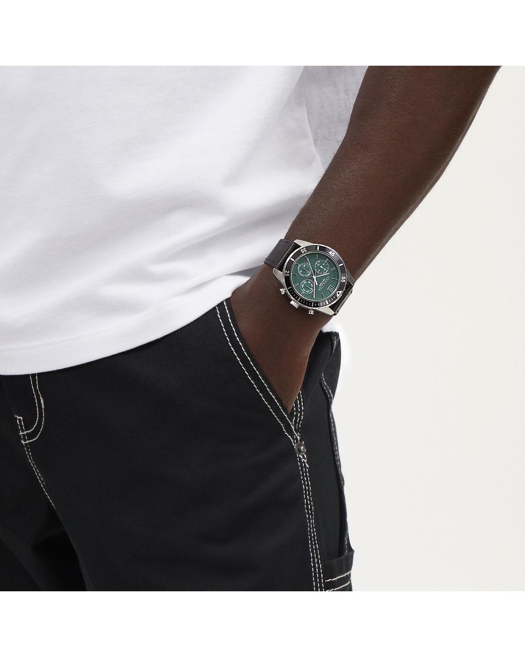 COACH Black Cole Watch, for men