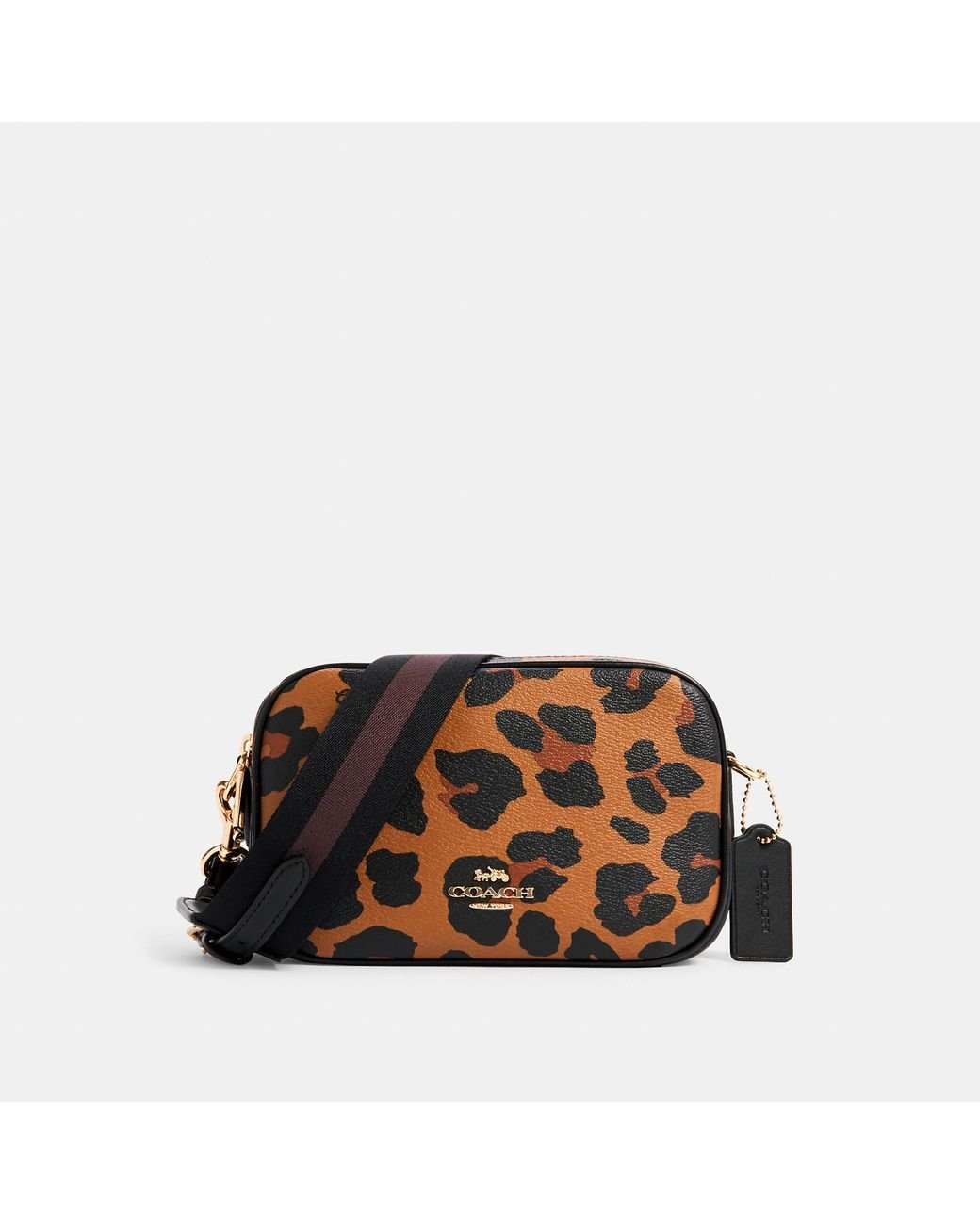 COACH Jes Crossbody Bag 20 With Leopard Print Lyst