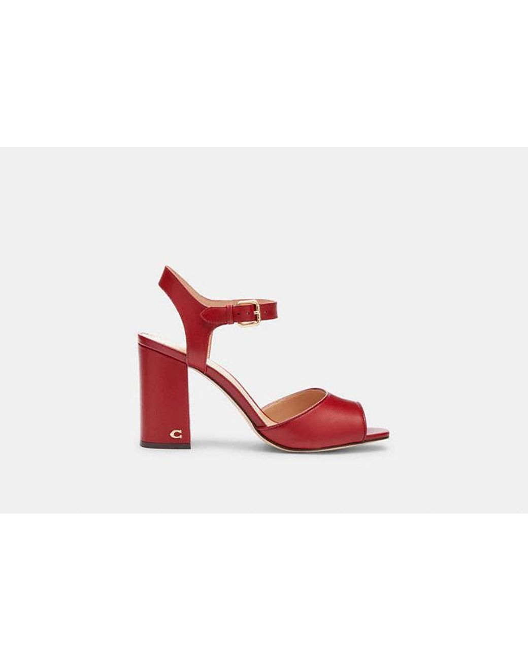 Coach red heels deals