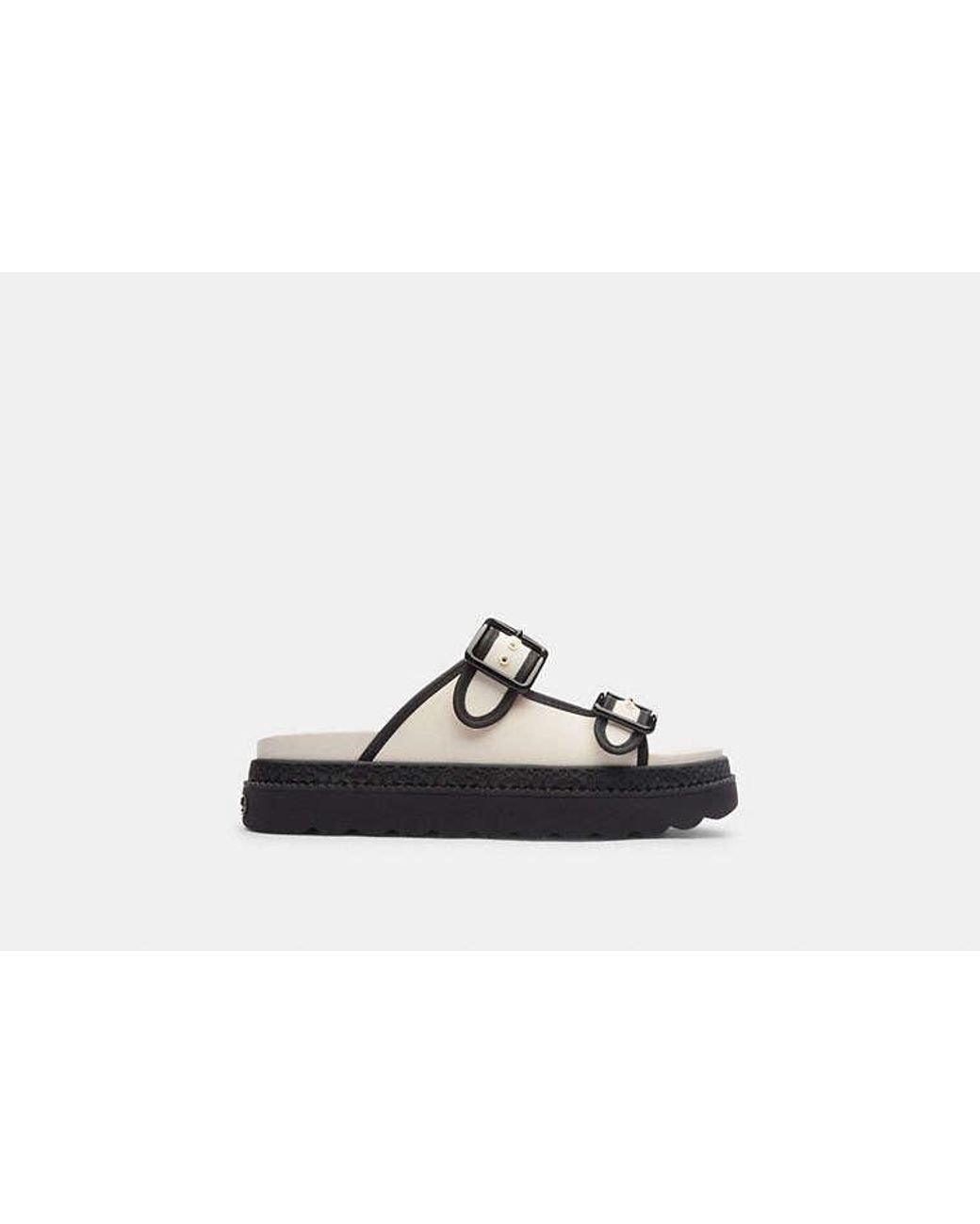 COACH Lainey Sandal in Black | Lyst