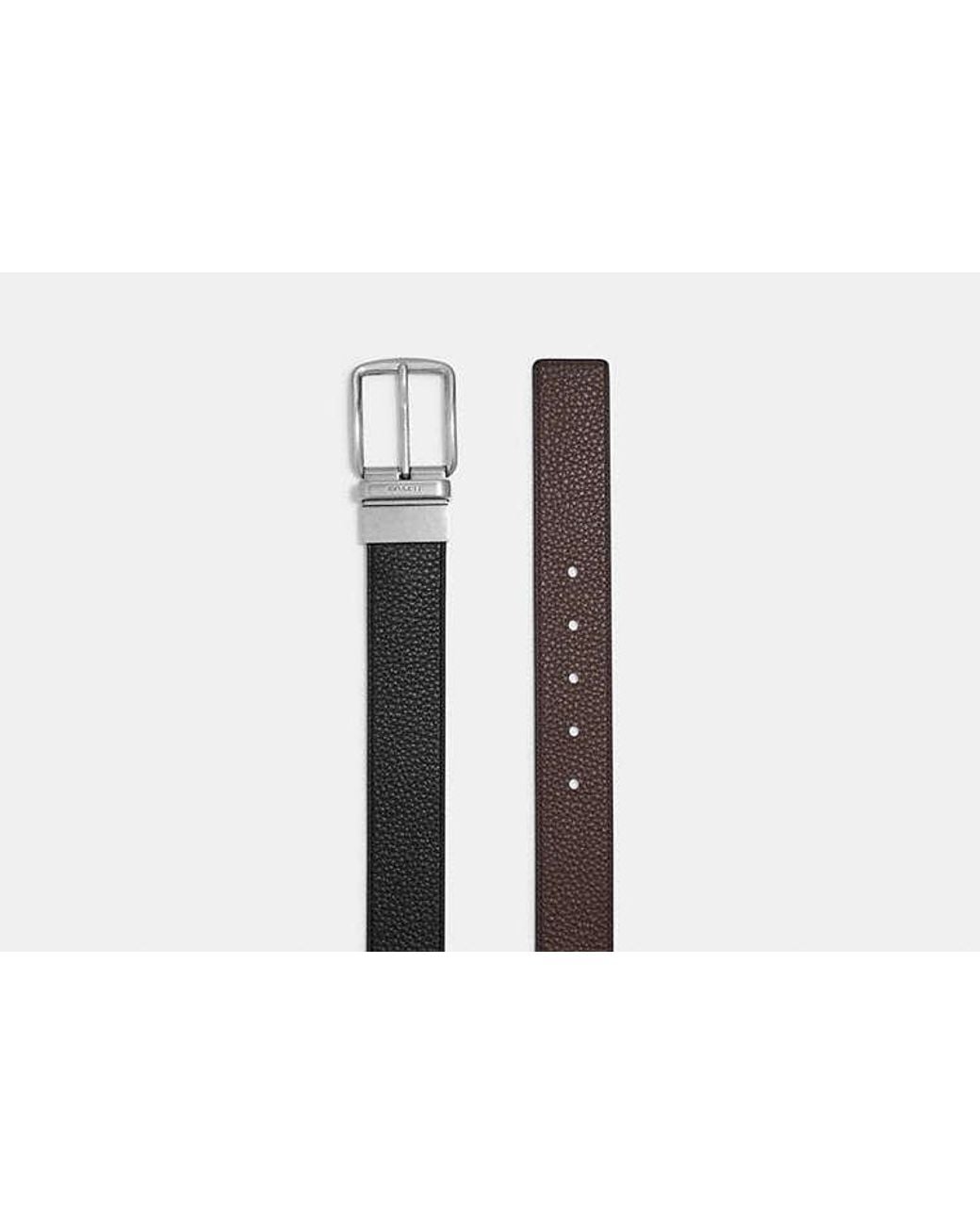 COACH Black Harness Buckle Cut To Size Reversible Belt, 30 Mm for men