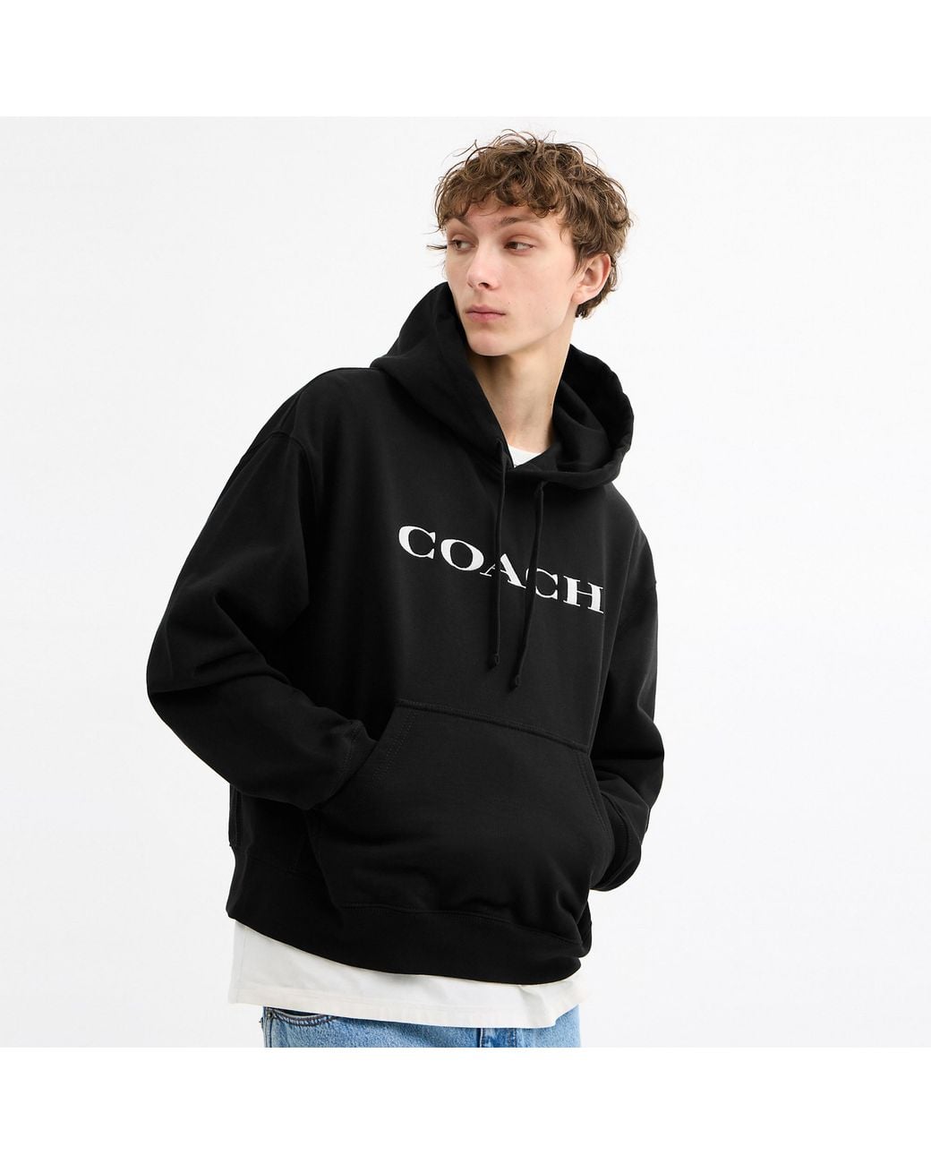 COACH Hoodie in Black for Men | Lyst
