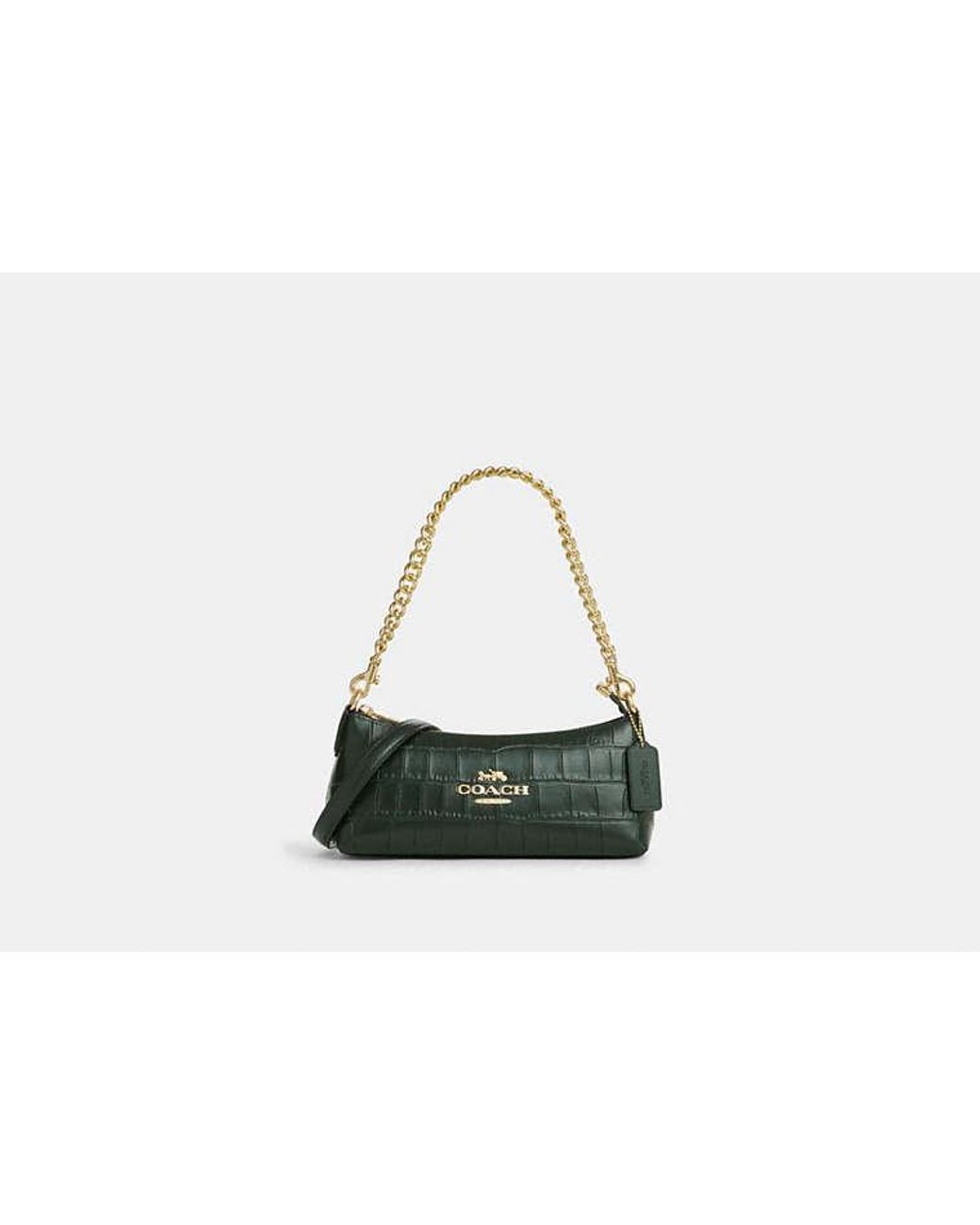 COACH Charlotte Shoulder Bag in Black | Lyst