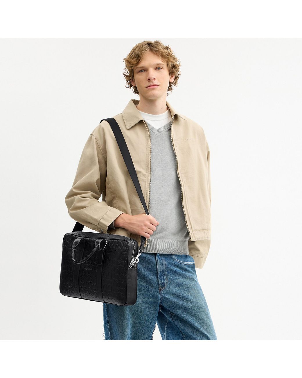 COACH Black Austin Brief for men