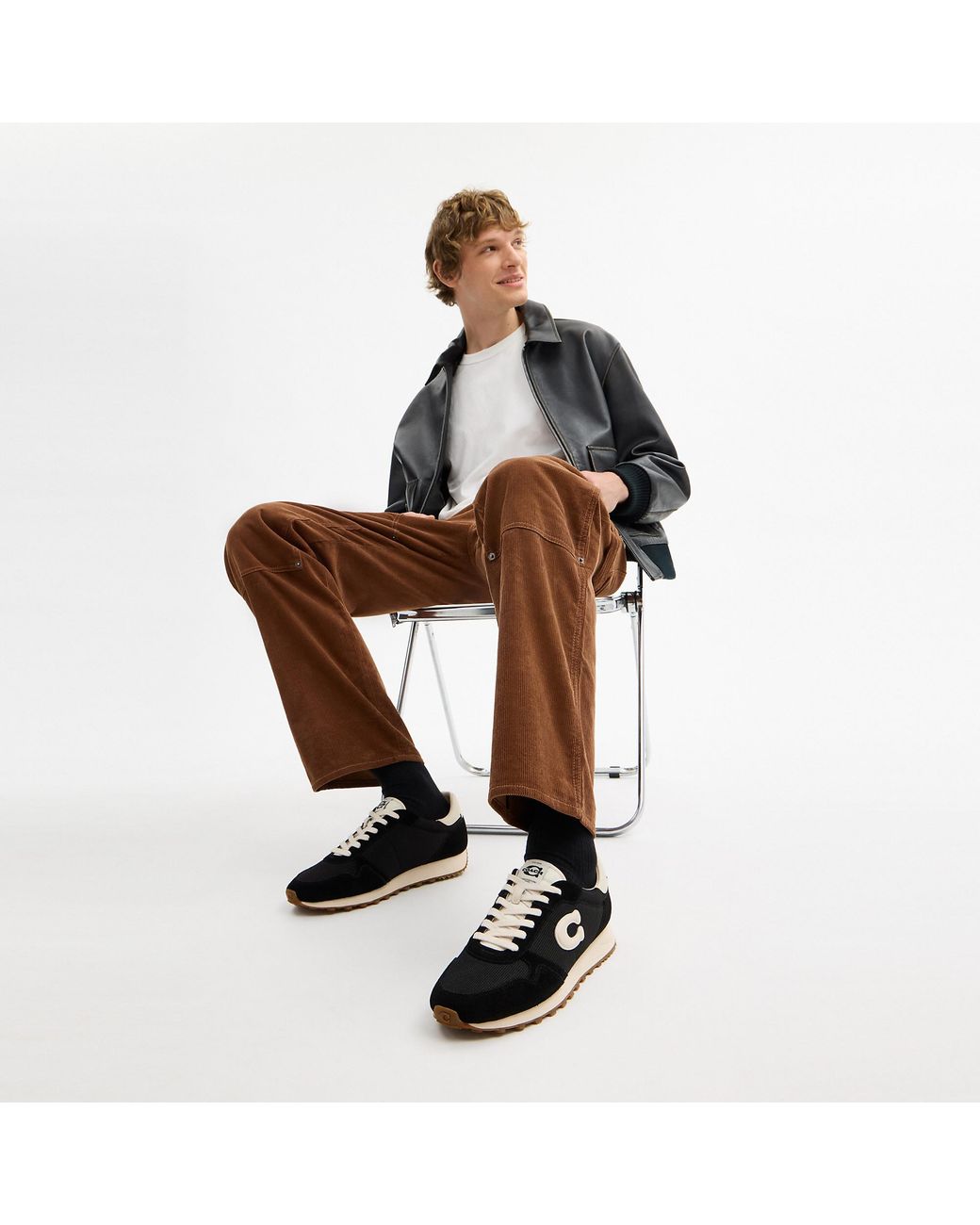 COACH Black Retro Runner for men