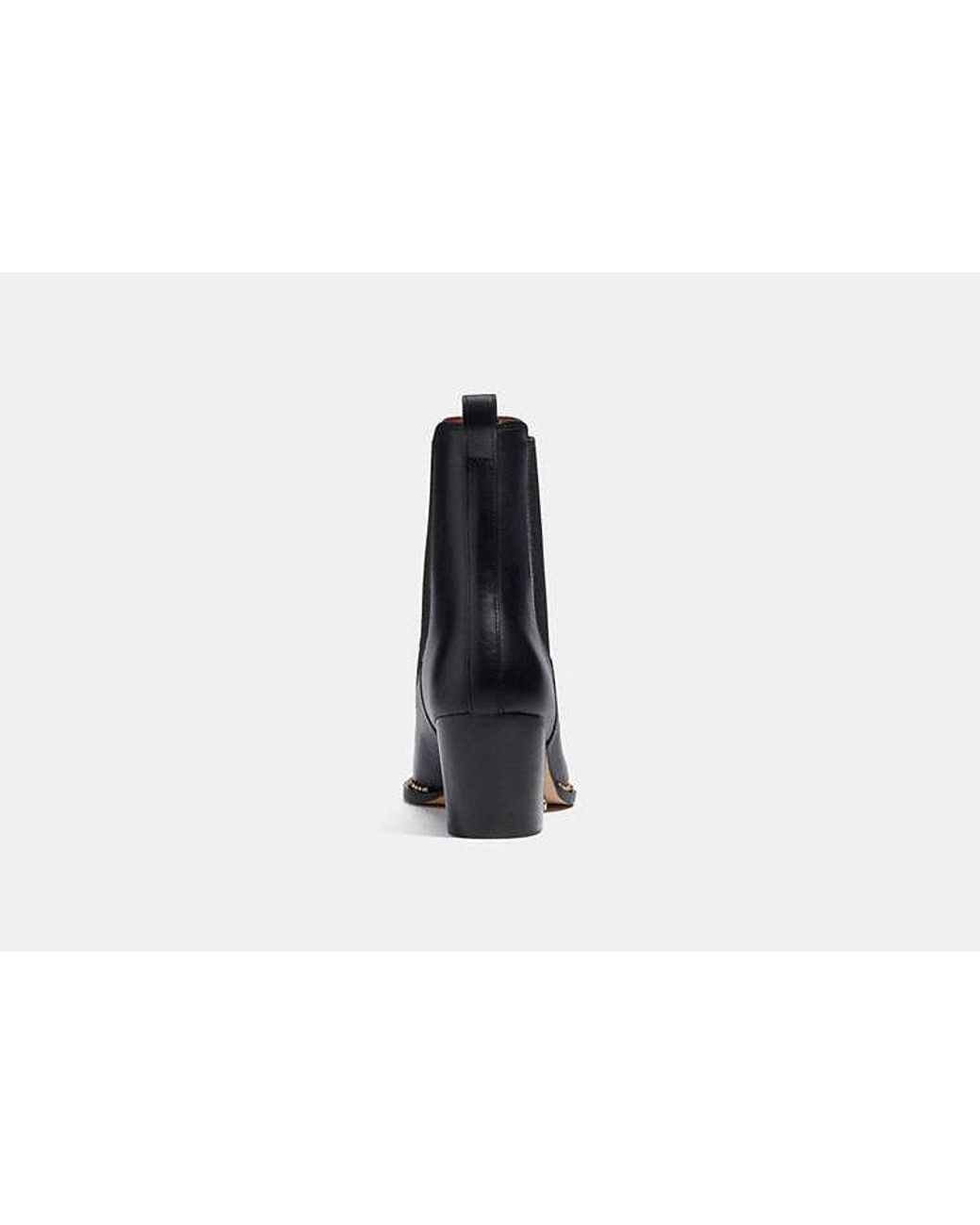 COACH コーチ スタッズ ブーツ ブーティ Pierce Bootie COACH Pierce Bootie in Black | Lyst
