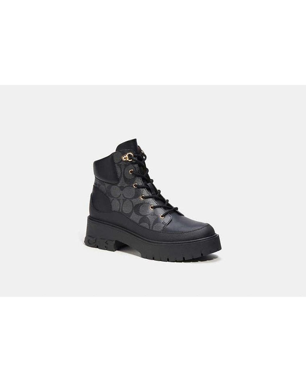 COACH Royce Bootie In Signature Canvas in Black Lyst