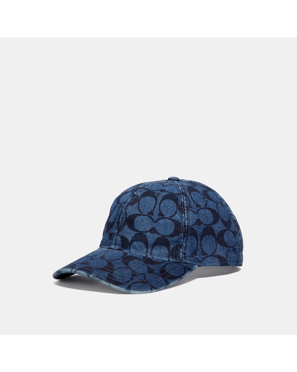 coach denim signature hat