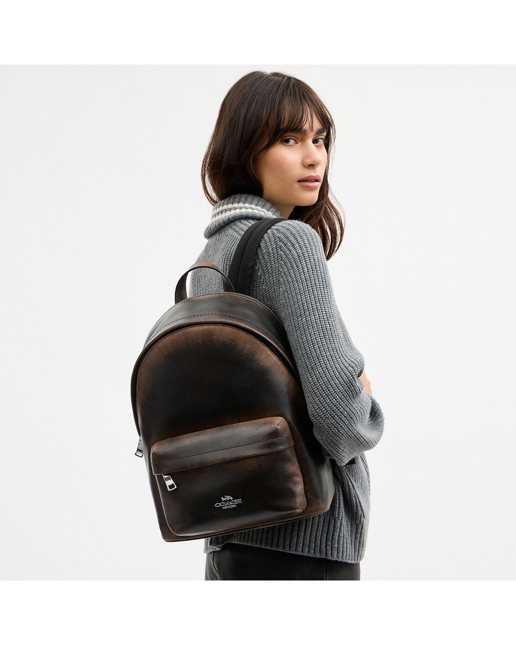 COACH Black Taylor Small Backpack