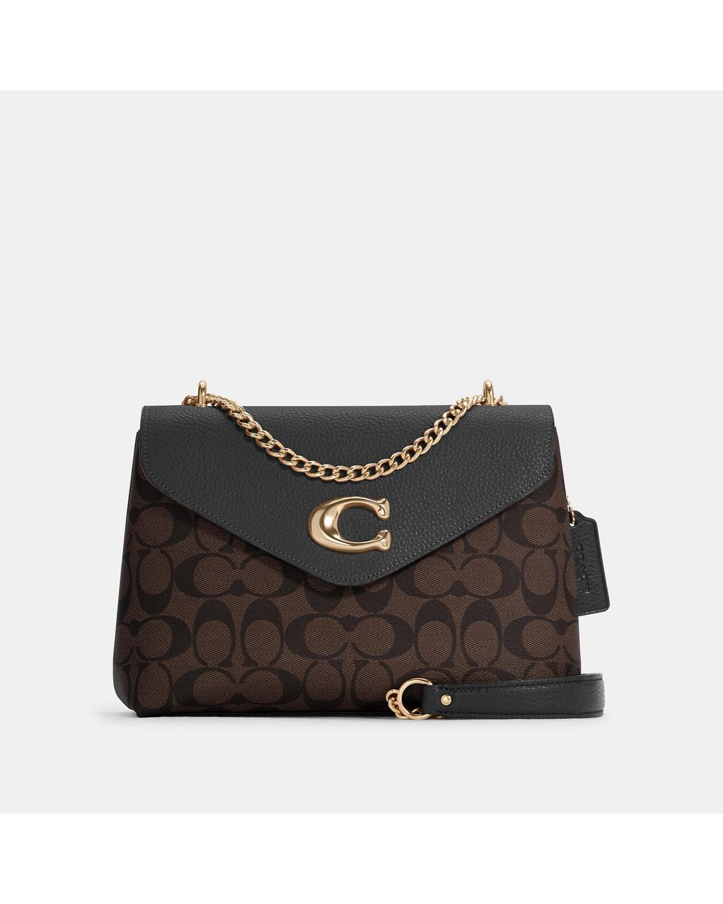 Coach Outlet Tammie Shoulder Bag In Signature Canvas in Black Lyst