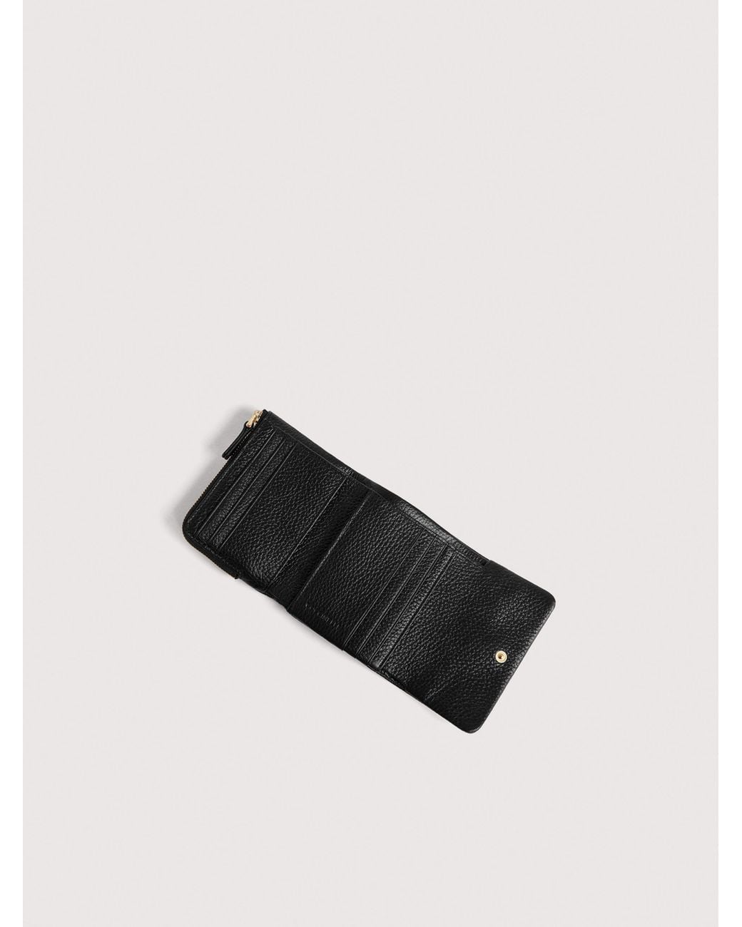 Coccinelle White Grained Leather Wallet C-Me Softy Small