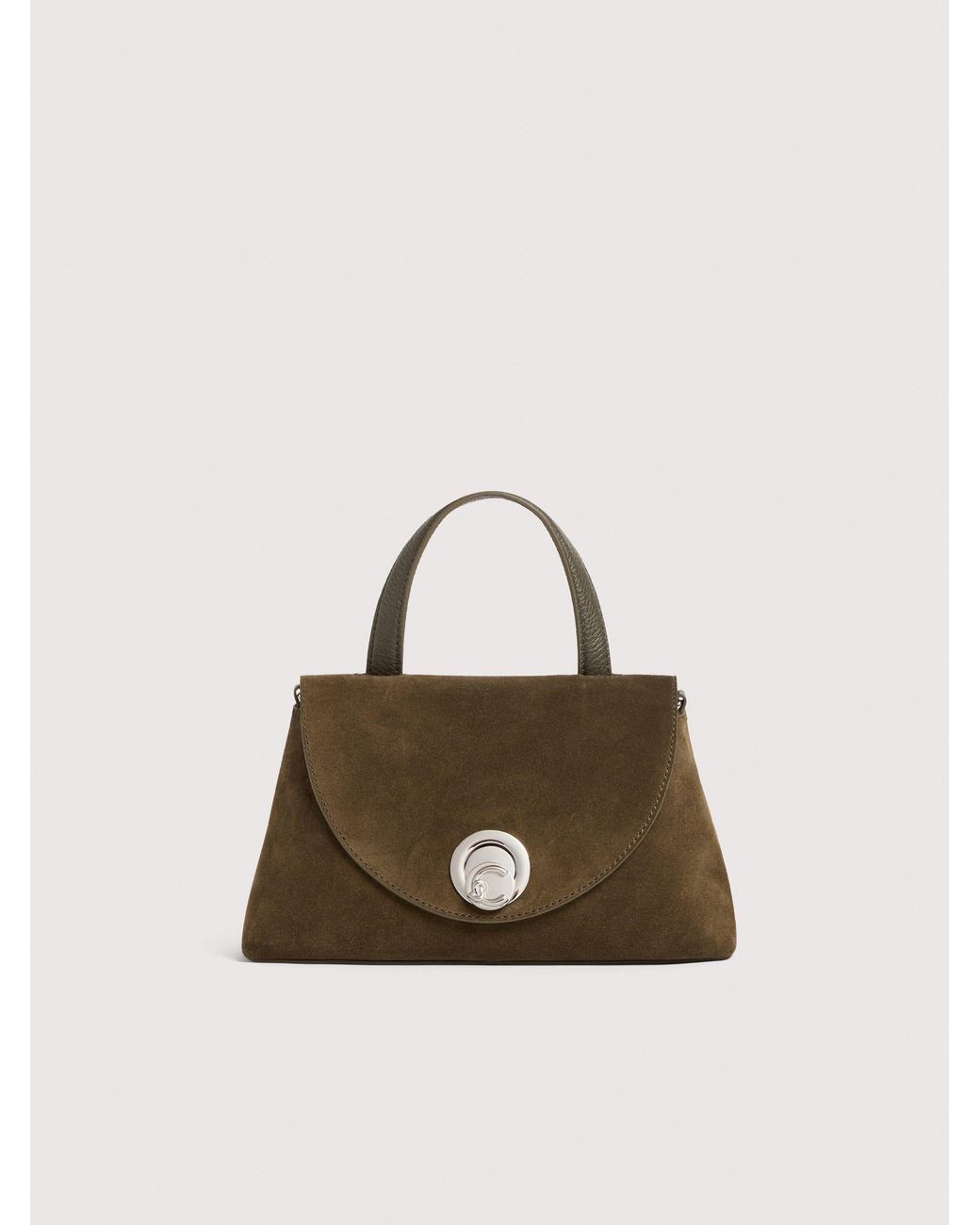 Coccinelle Natural Suede Handbag Nikla Small