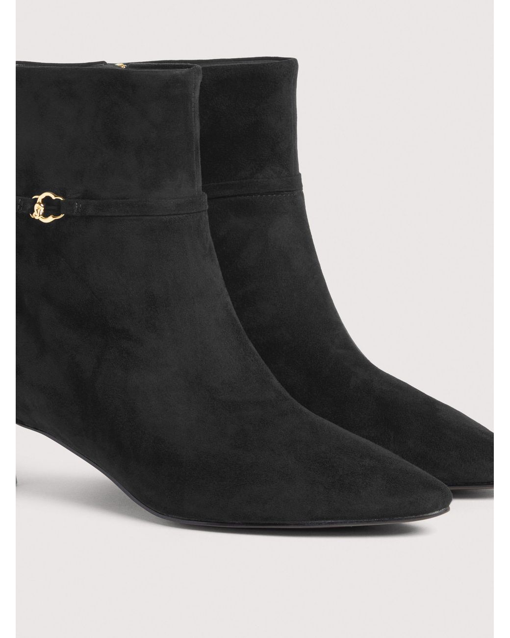 Coccinelle Black Suede Ankle Boots C-Look