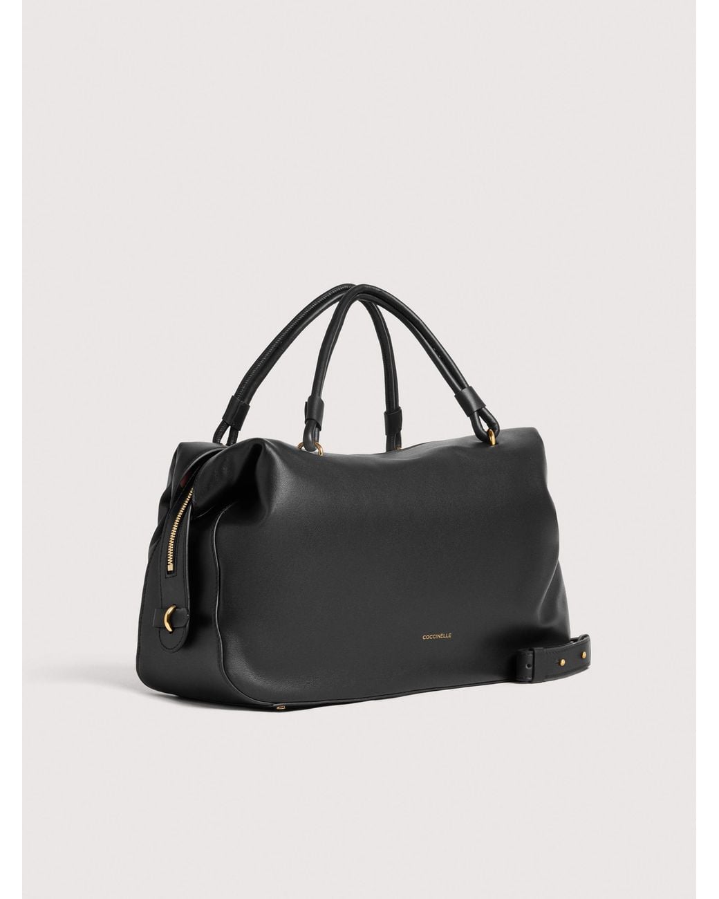 Coccinelle Black Smooth Leather Handbag Lizzie Medium