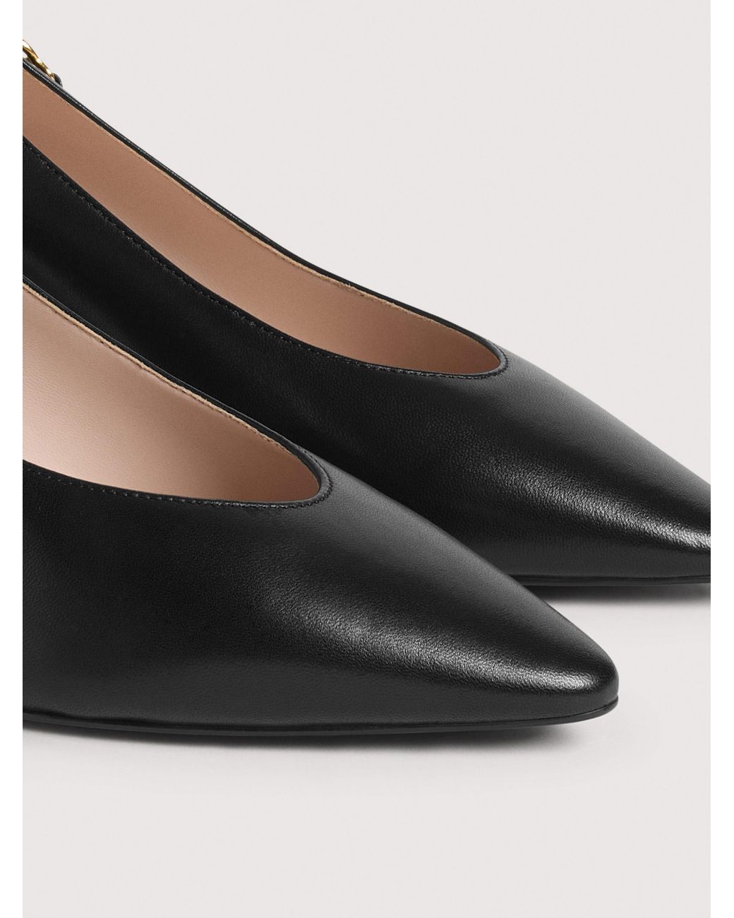 Coccinelle Black Smooth Leather Pumps C-Look