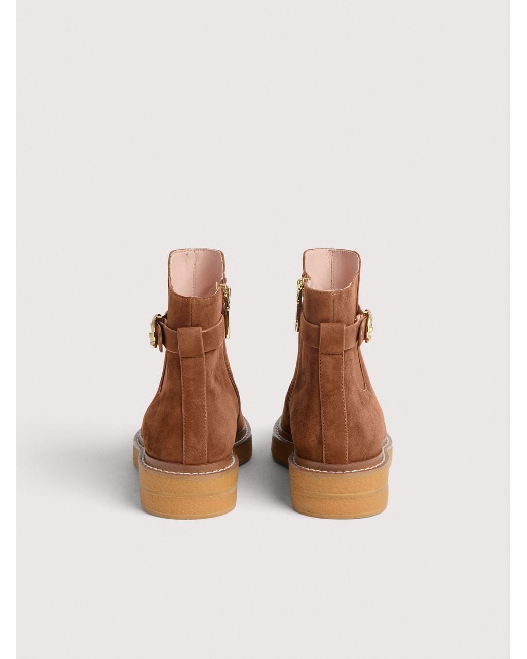 Coccinelle Brown Suede Ankle Boots C-Saddle