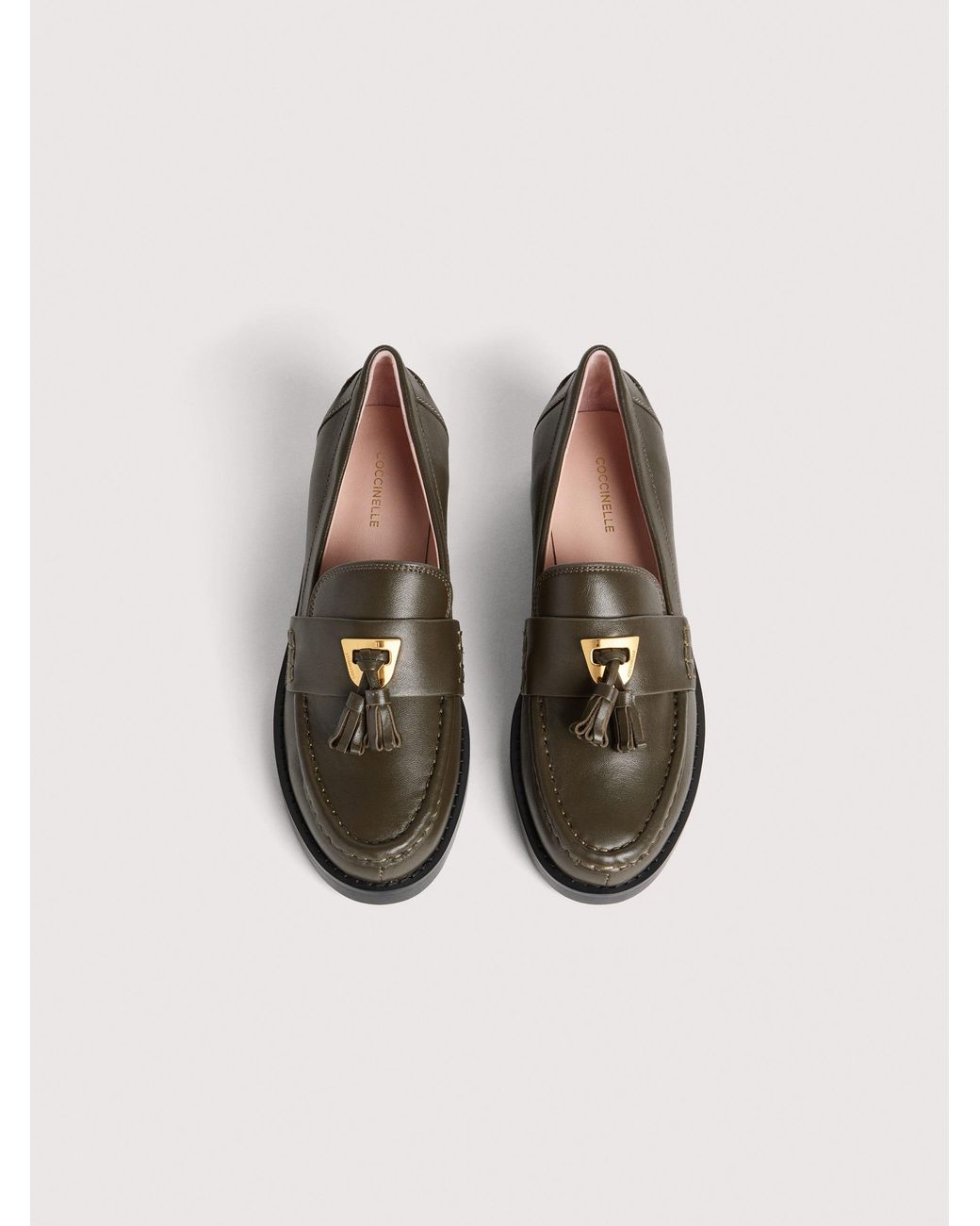 Coccinelle Multicolor Smooth Leather Loafers Beat