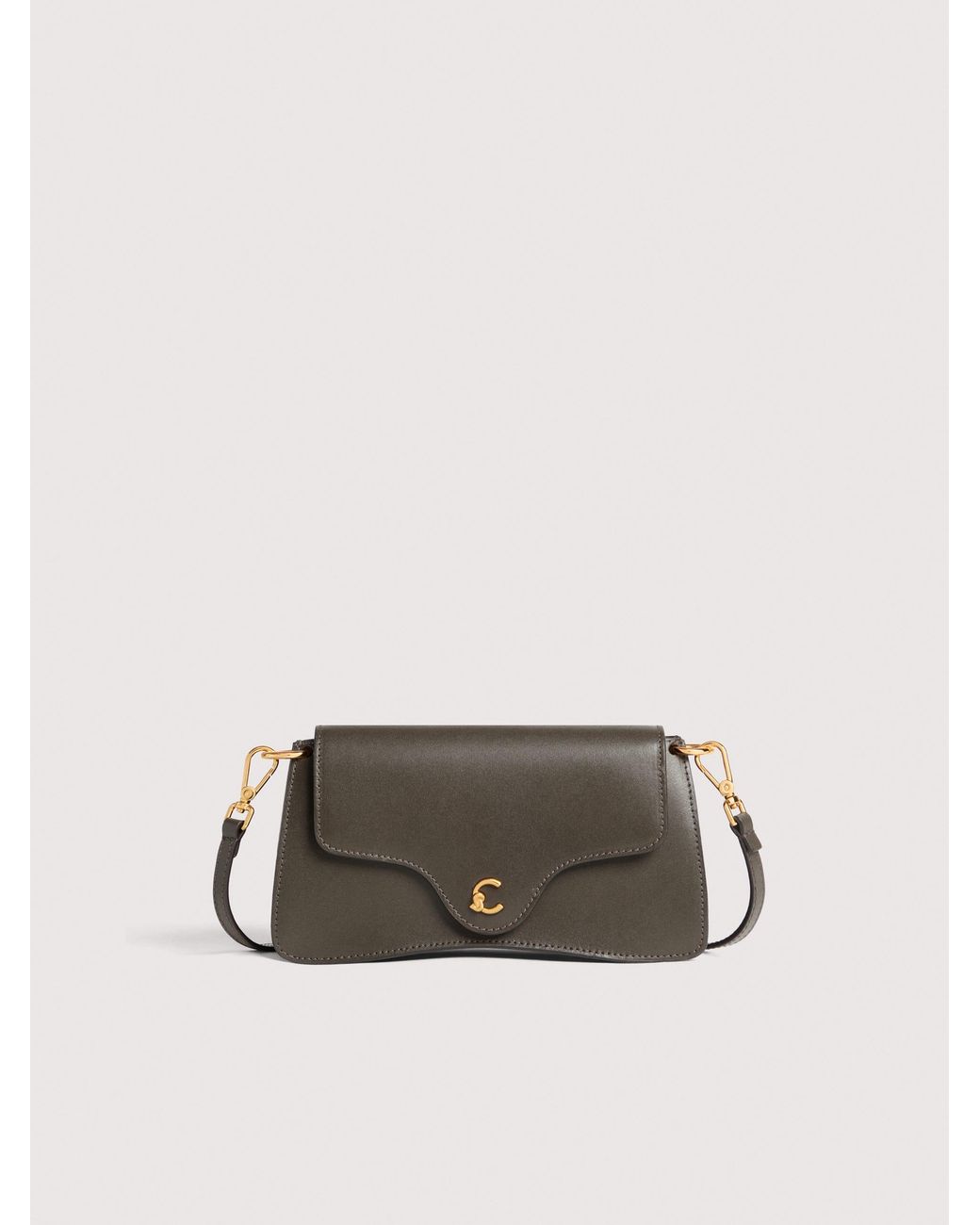 Coccinelle Natural Smooth Calf Leather Minibag C-Me Mini
