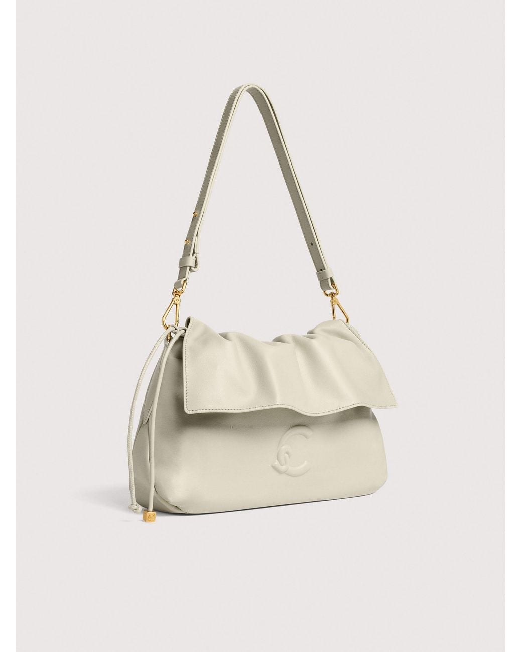 Coccinelle Natural Smooth Leather Shoulder Bag Lidia Small