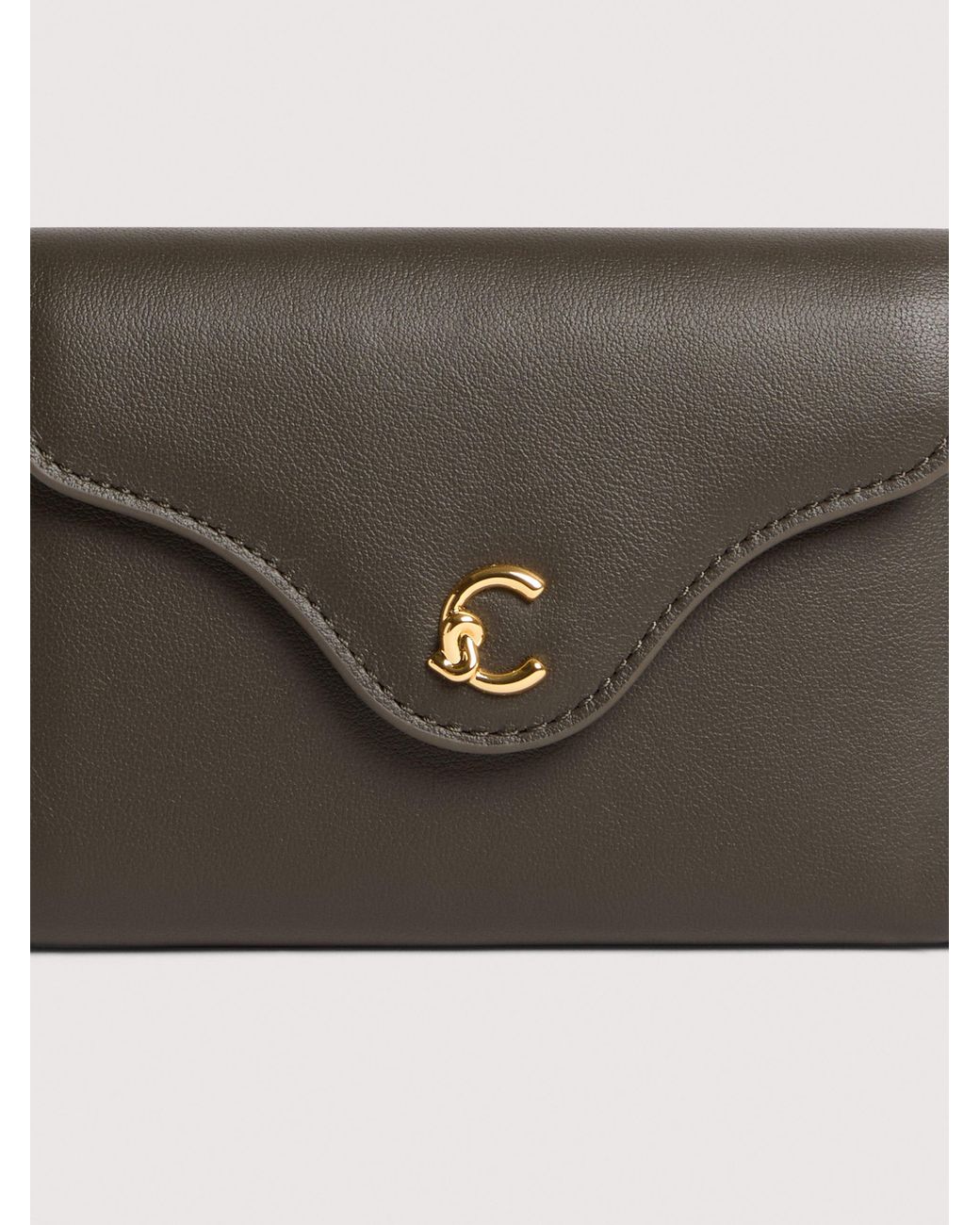 Coccinelle White Smooth Leather Wallet C-Me Medium