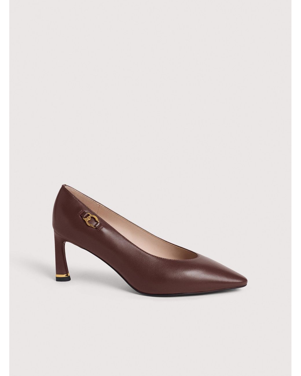 Coccinelle Brown Smooth Leather Pumps C-Look