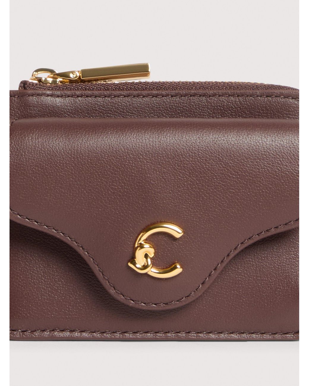 Coccinelle Pink Smooth Leather Card Holder C-Me Small