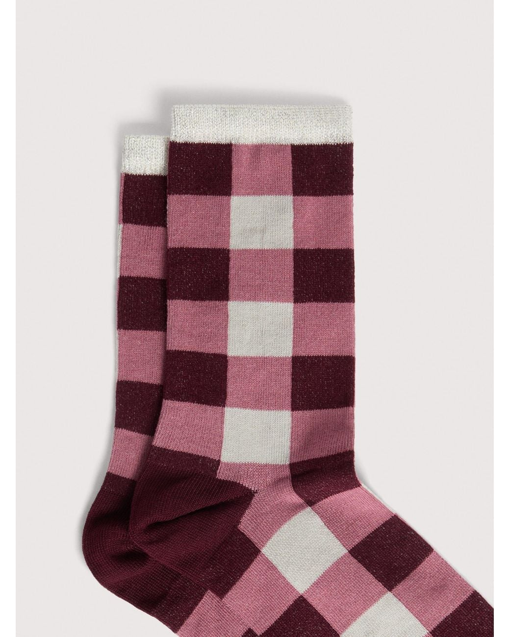 Coccinelle Pink Cotton-Blend Socks Vichy