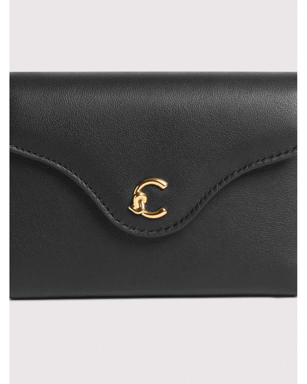 Coccinelle White Smooth Leather Wallet C-Me Medium