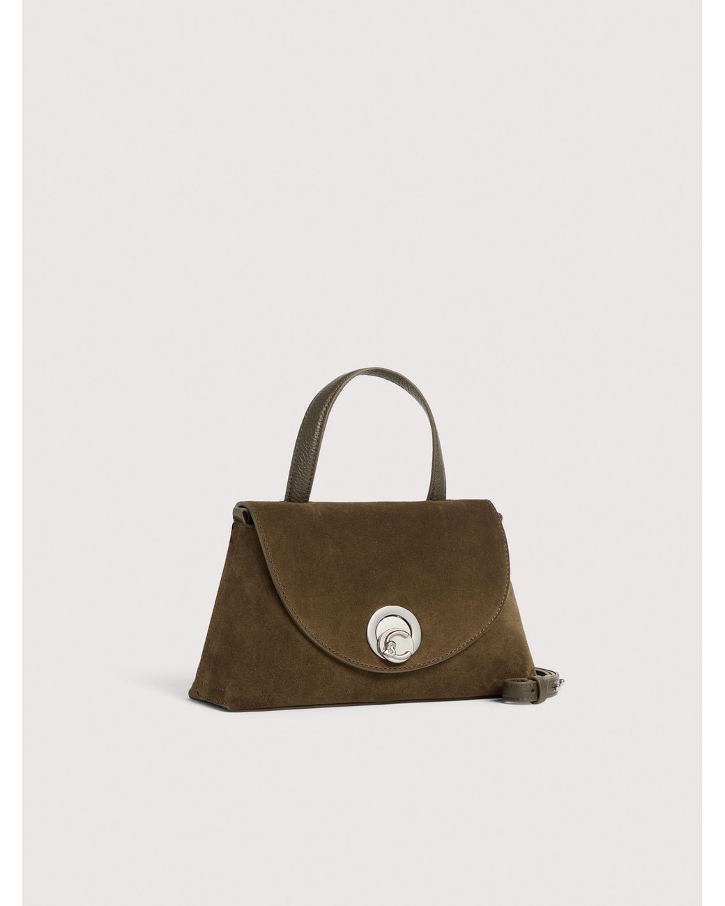 Coccinelle Natural Suede Handbag Nikla Small