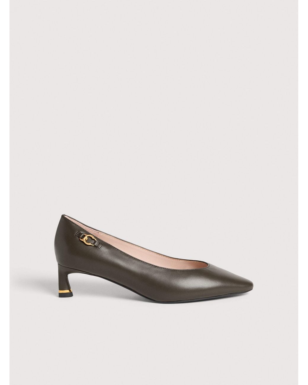 Coccinelle White Smooth Leather Pumps C-Look