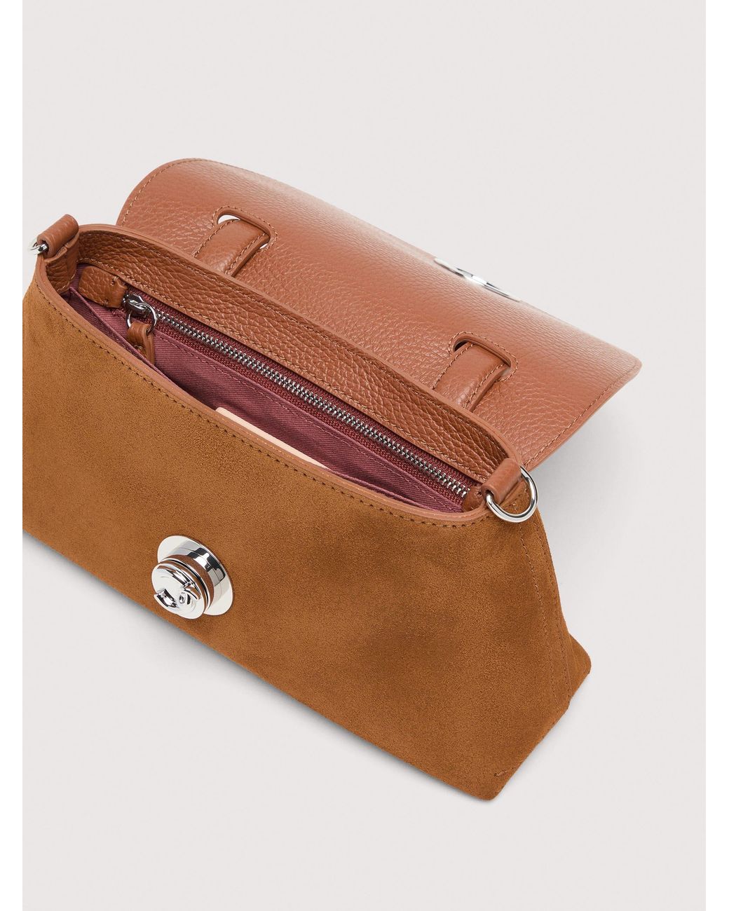 Coccinelle Multicolor Suede Handbag Nikla Small